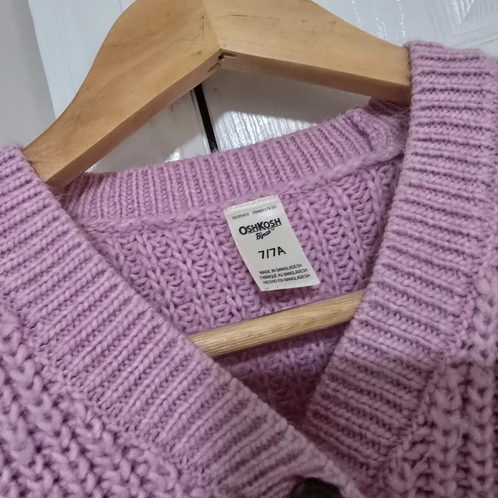 Cozy Pink Knit Sweater OSHkosh